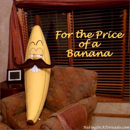 For the Price of a Banana | picture taken by, featured on, and property of www.BakingInATornado.com | #humor