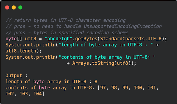 3 ways to convert String to byte array in Java - Example Tutorial