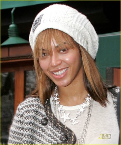 nicki minaj without weave and make up. Beyonce No Makeup No Weave.