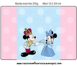 Mickey and Minnie King and Queen, Free Printable Labels.