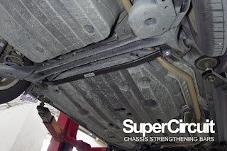 Honda HR-V 1.8/ Honda Vezel 1.8 Undercarriage with SUPERCIRCUIT Rear Lower Bar installed.