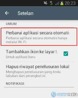 Cara Mematikan dan Menghentikan Update Otomatis di Play Store