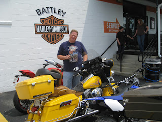 John Hardison getting an ABC point for a Harley dealership