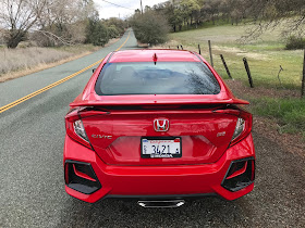 Rear view of 2020 Honda Civic