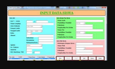 Aplikasi Input Biodata Siswa dengan Pas Photo Ms.Excel