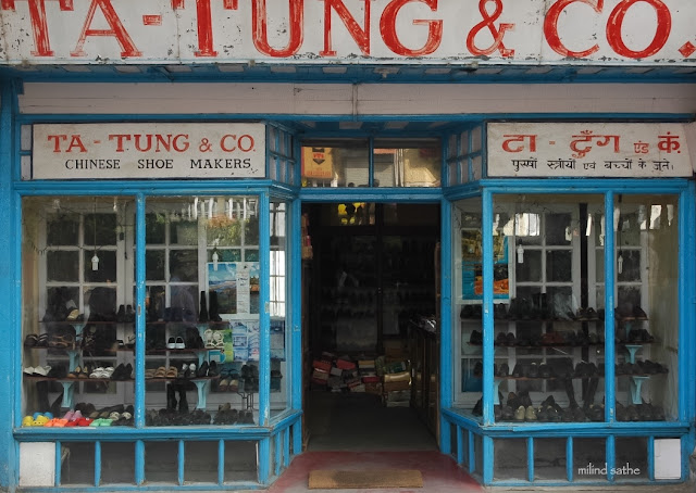 Chinese Shoe Shop at Shimla, photo by Milind Sathe