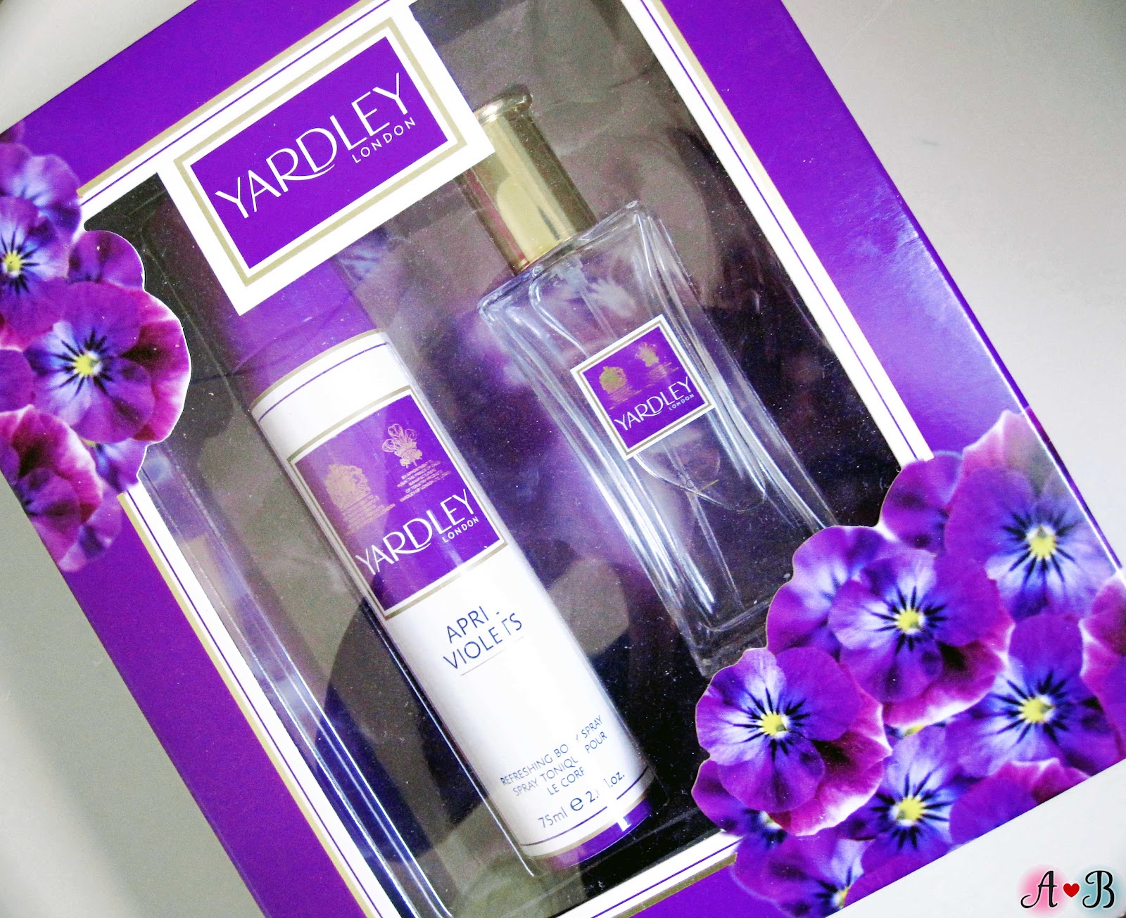 Yardley Eau de Toilette & Refreshing Body Spray Gift Set in April Violets Yardley Eau de Toilette & Refreshing Body Spray Gift Set in April Violets
