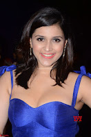 Mannara Chopra in Deep Neck Blue Gown at Zee Telugu Apsara Awards ~  Exclusive 021.jpg