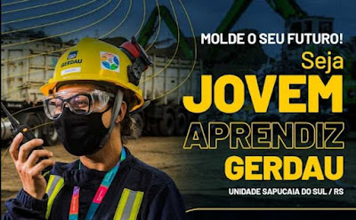 Gerdau abre vagas para Jovem Aprendiz em Sapucaia do Sul