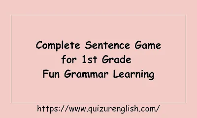 Identify complete sentences in this interactive 1st grade grammar game. Perfect for classroom learning and homeschool practice!