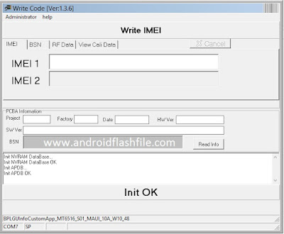 Write Code IMEI Tool 