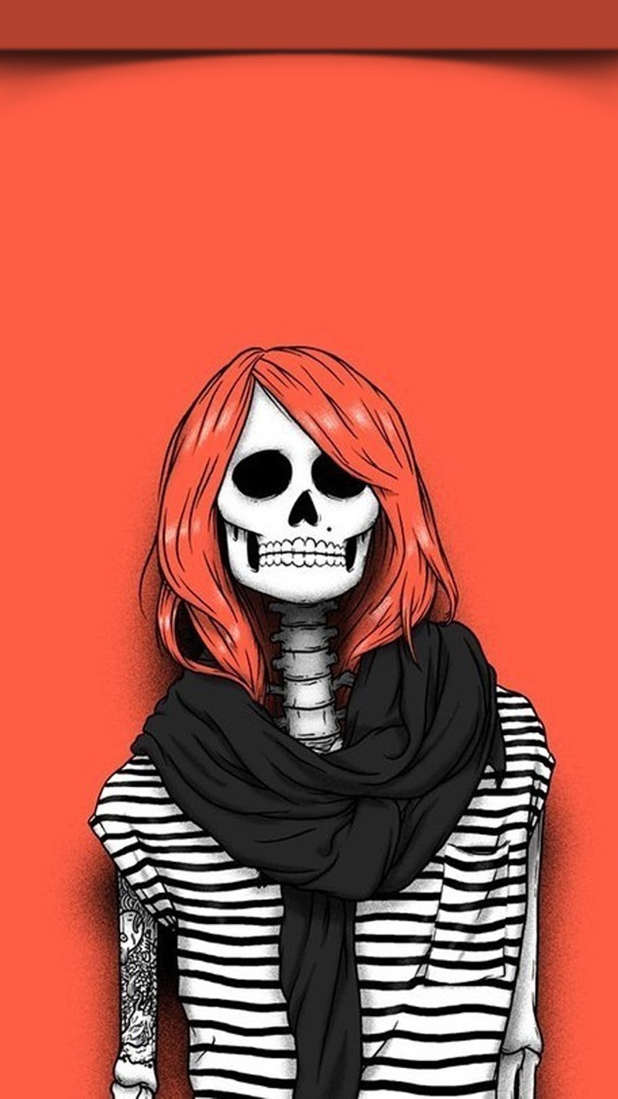 Wallpaper Bones Brigade HD For Android With Shadow Status Bar