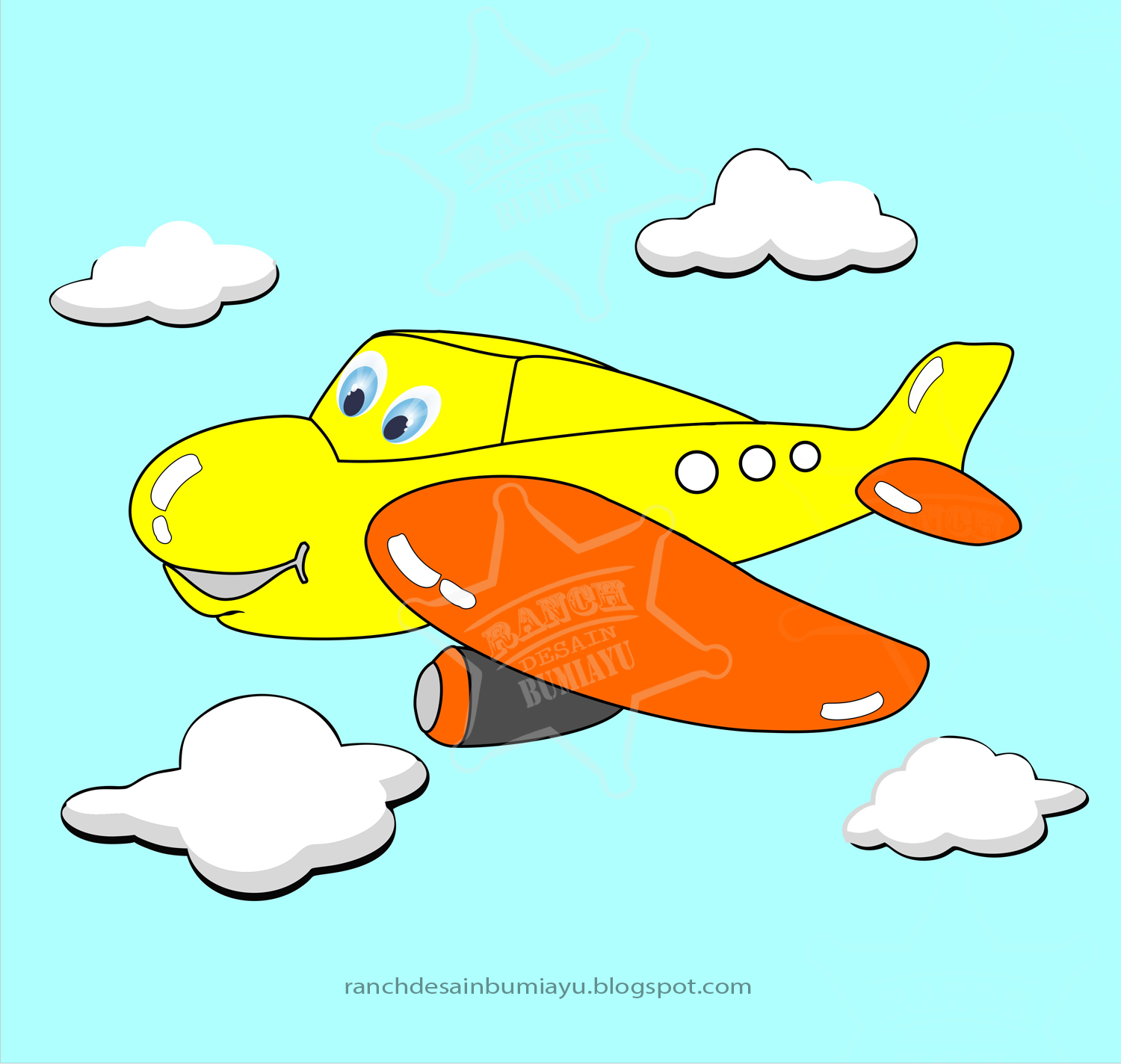 91 Gambar Pesawat Animasi Berwarna Cikimmcom