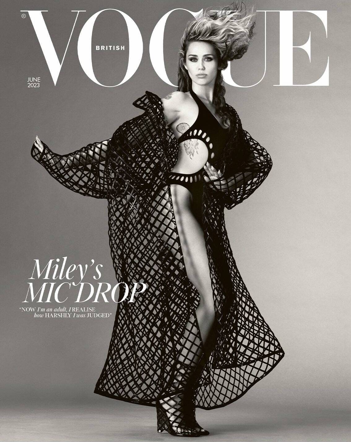 Miley Cyrus in Vogue UK June 2023 by Steven Meisel