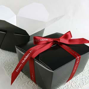 blue wedding cake box