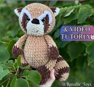 PATRON GRATIS MAPACHE AMIGURUMI 62513