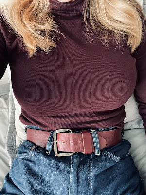 Image of top belt and jeans