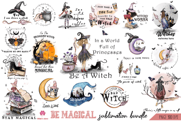 Download 21 Be Magical Sublimation Bundle Compatible with Cameo Silhouette Studio, Cricut and other cutting machines for any crafting projects.