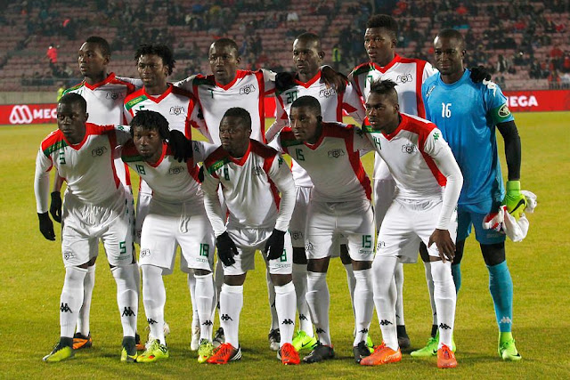 Formación de Burkina Faso ante Chile, amistoso disputado el 2 de junio de 2017