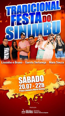 Shows de três bandas na Festa do  Distrito de Sinimbu custaram mais de R$ 35 mil aos cofres da Prefeitura de Delmiro Gouveia 