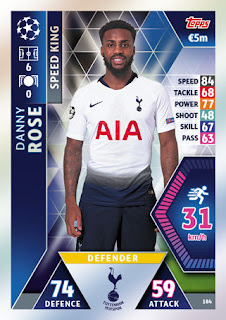 Match Attax UEFA Champions League 2018 2019 Tottenham Hotspur Set