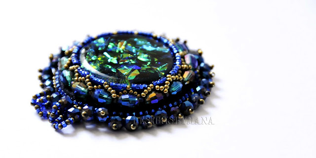 Faux Dichroic Necklace