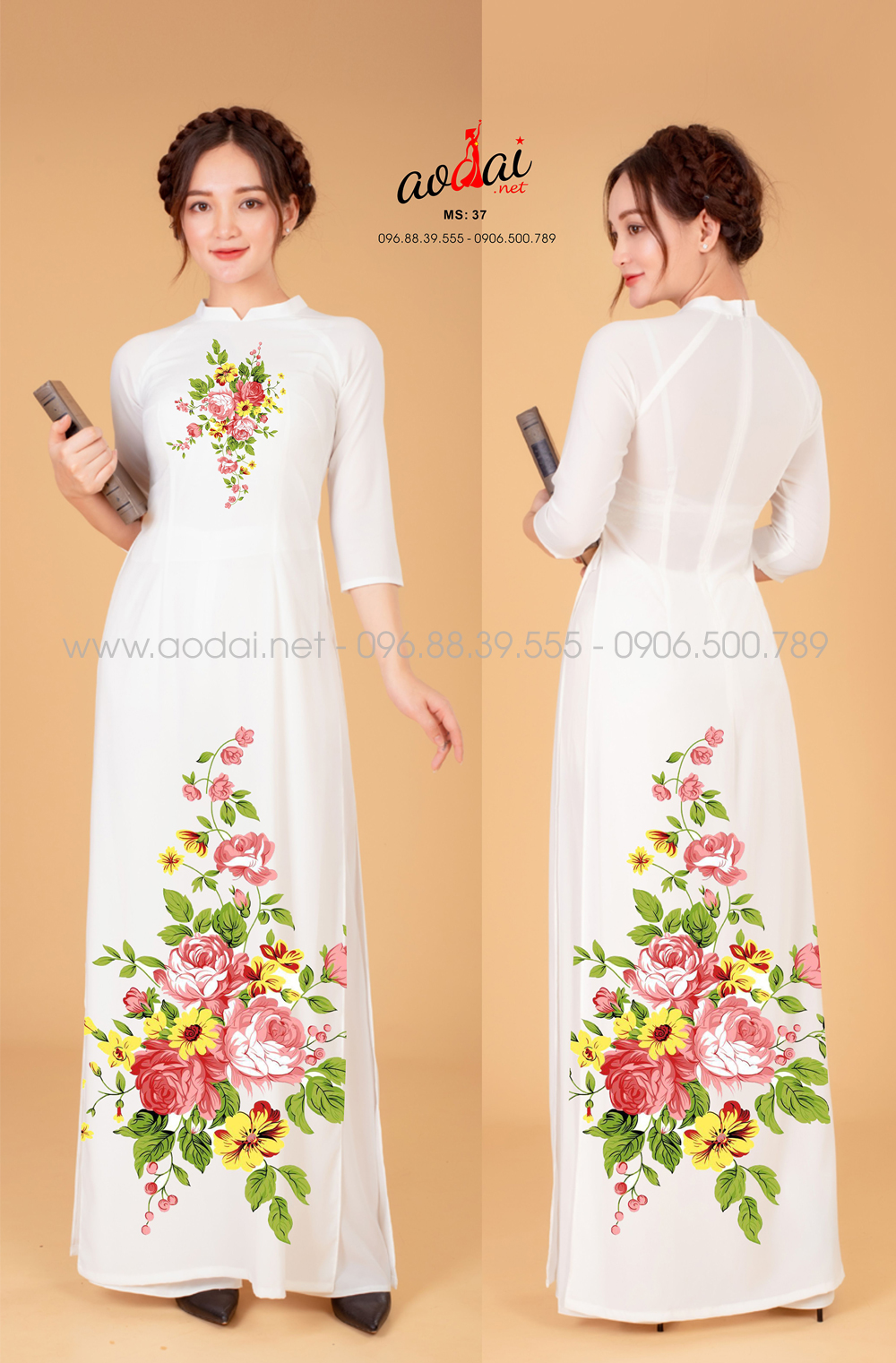 May áo dài tại Ứng Hòa
