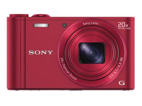 Sony DSC-WX300/R 18 MP Digital Camera with 20x Optical Image Stabilized Zoom and 3-Inch LCD (Red)