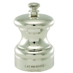 Silver pepper mill