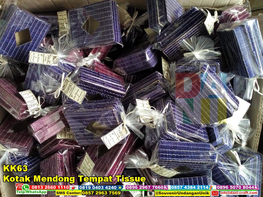 Box Tempat Tissue Bahan Mendong  KK63 Souvenir Pernikahan