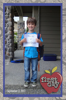 Big Bear on his first day of First Grade!