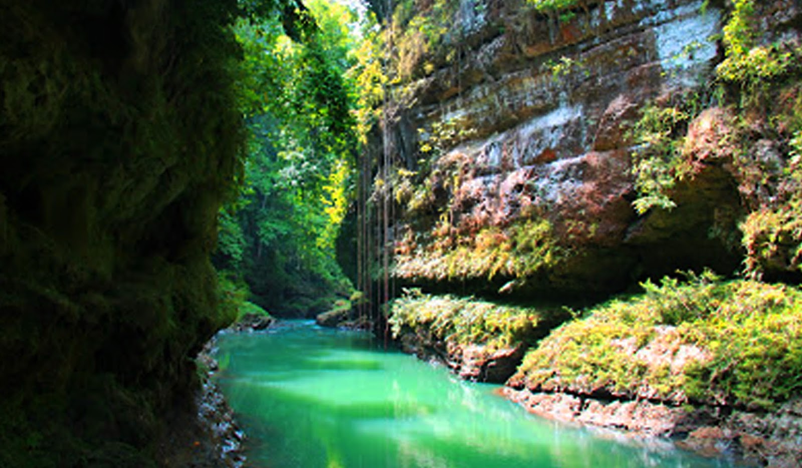 batu karas pangandaran green canyon