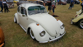 Gorgeous classic white VW beetle