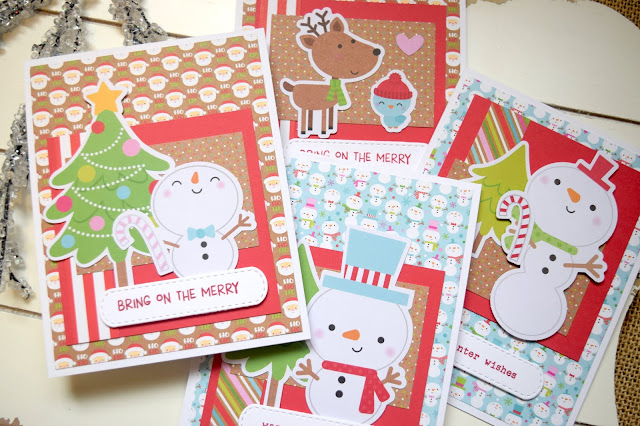 Cards with Doodlebug Design Christmas Town by Jess Crafts