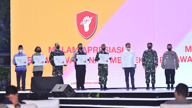 Apresiasi Relawan, Kapolri: Pandemi Covid-19 Bisa Dilalui Kalau Kita Bersatu! 