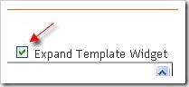 expand template widget