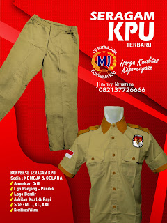 CELANA KPU, KEMEJA KPU, JAKET KPU,