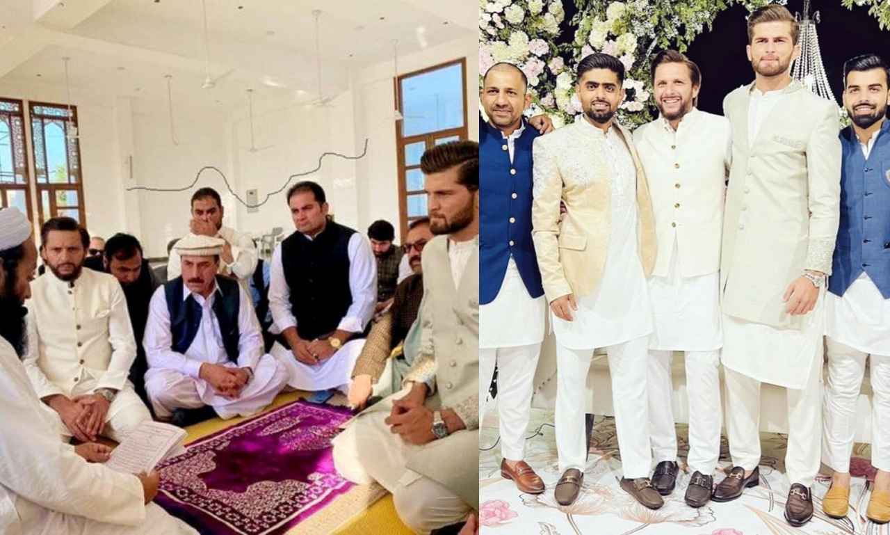 Shaheen Afridi ties the knot with Shahid Afridi Daughte