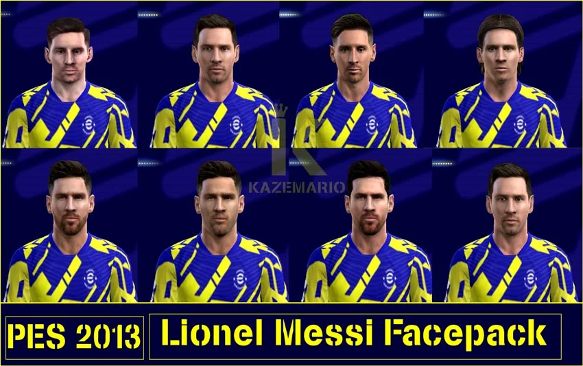 Lionel Messi Facepack 2021 For PES 2013