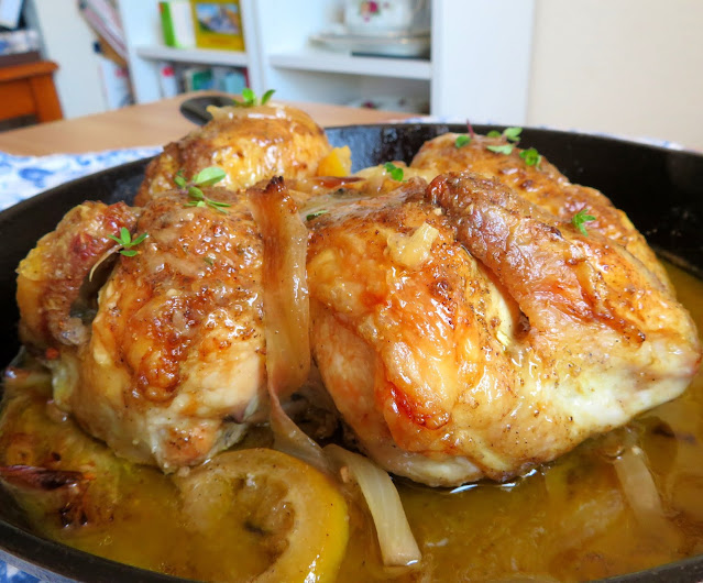 Ina's Skillet Roasted Lemon Chicken