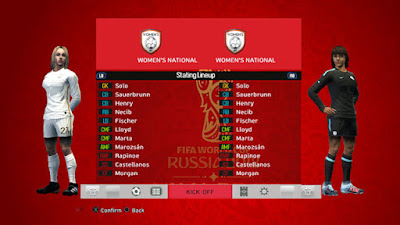 PES 2013 Women's National Team by Micano4u