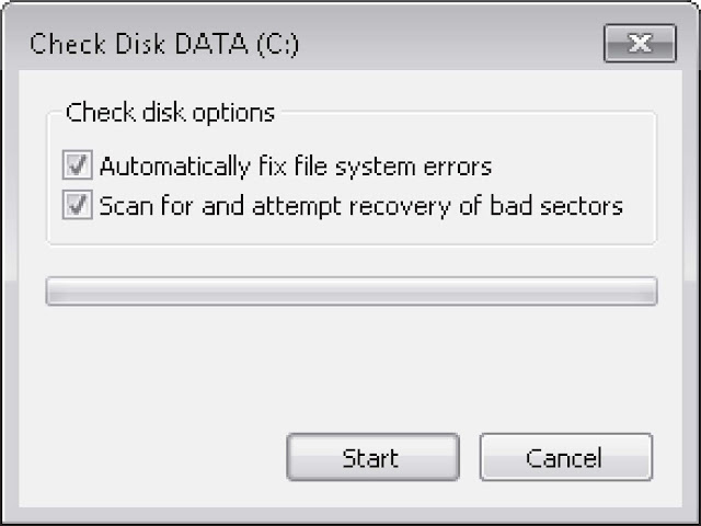 Managing Devices and Disks | Disk Data Checking  Windows 7