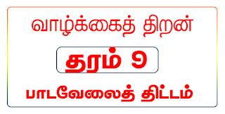 தரம் 9, வாழ்க்கைத் திறன், பாடவேலைத் திட்டம்