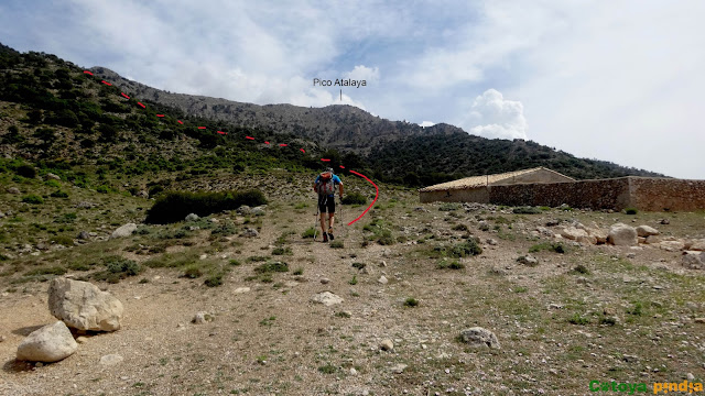 Subida lineal al Pico Atalaya, "techo de Albacete" en la Sierra de las Cabras.