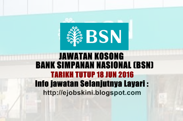 Jawatan Kosong Bank Simpanan Nasional (BSN)