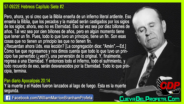 Todo lo que tuvo un Principio tiene un Fin - Citas William Marrion Branham Mensajes