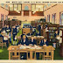 People in Libraries on Postcards