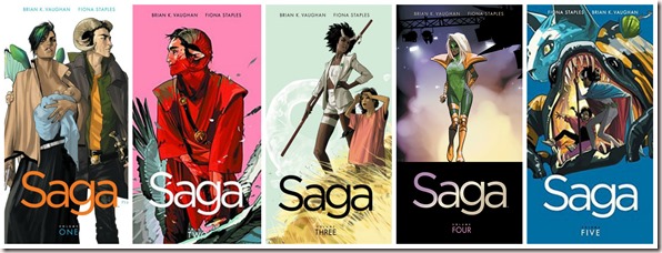 Saga Volumes 1-5