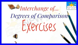 Interchange of degrees - Exercises