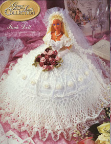 Barbie com Vestido de Noiva de Crochê Annie Potter 1997